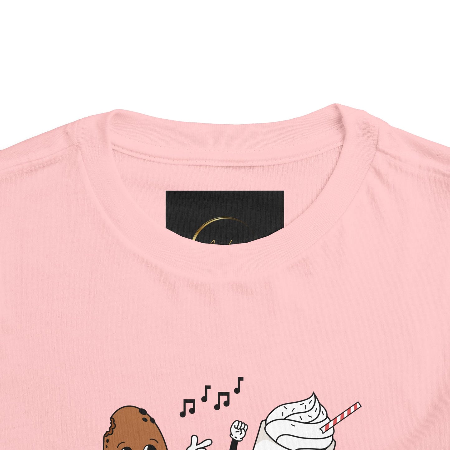 Toddler Tee - 'Best Friends' Coffee & Donut Cartoon Graphic