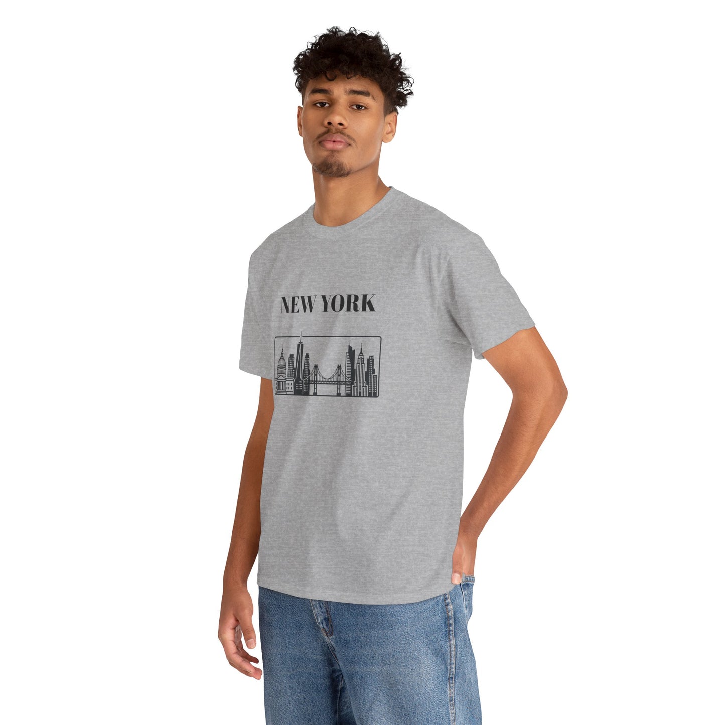 New York Skyline Tee | Brooklyn Bridge Photo T-Shirt