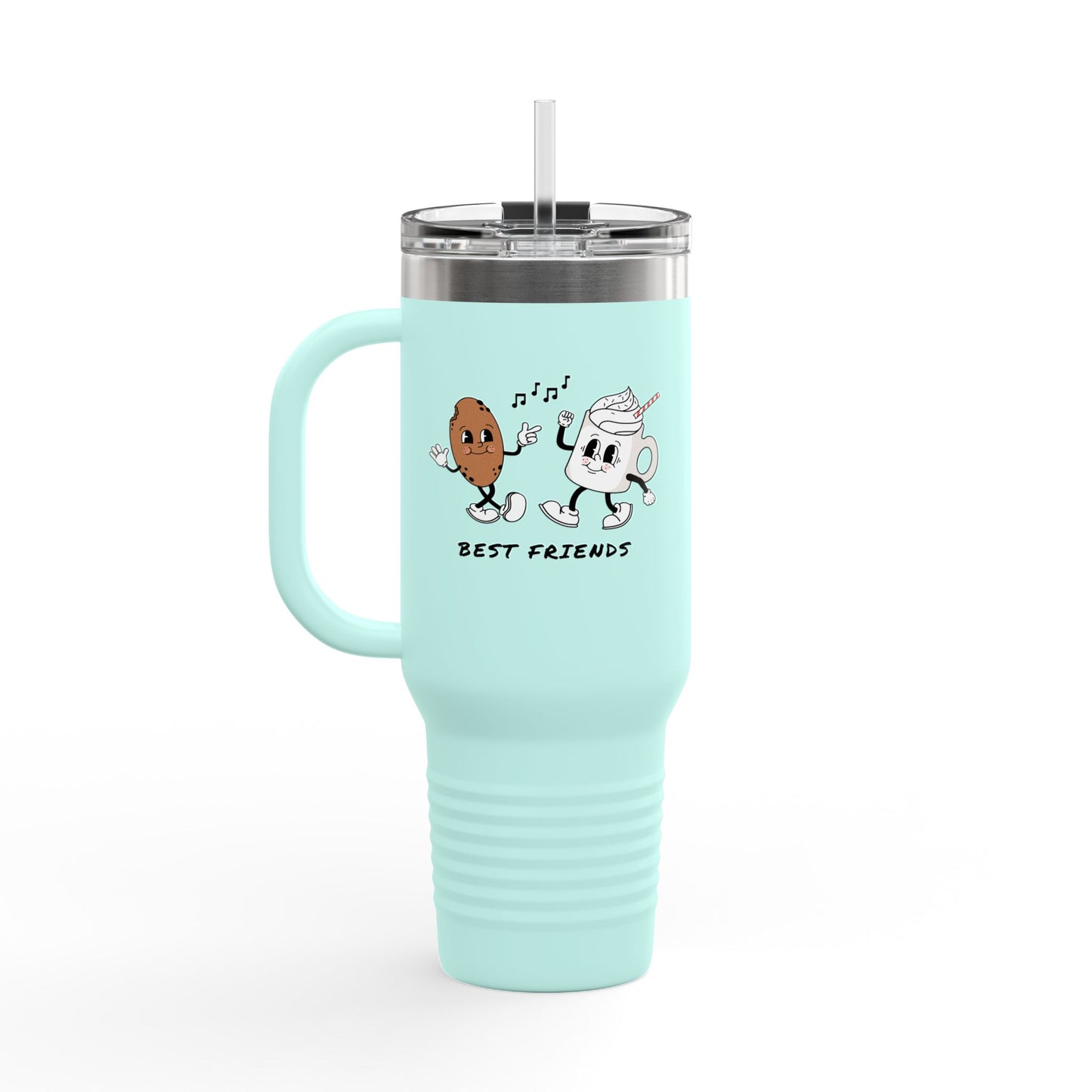 Coffee Bean and Cup Best Friends Travel Mug | 40oz Insulated