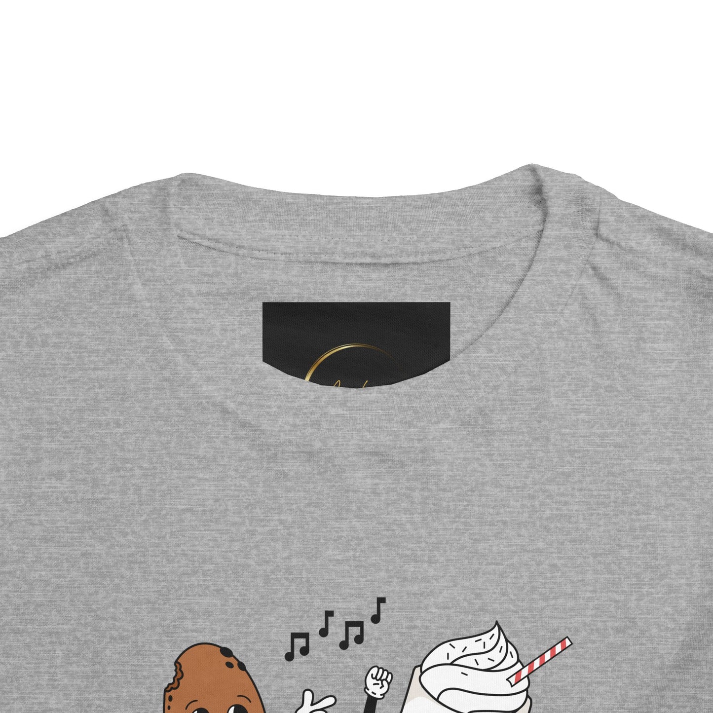 Toddler Tee - 'Best Friends' Coffee & Donut Cartoon Graphic