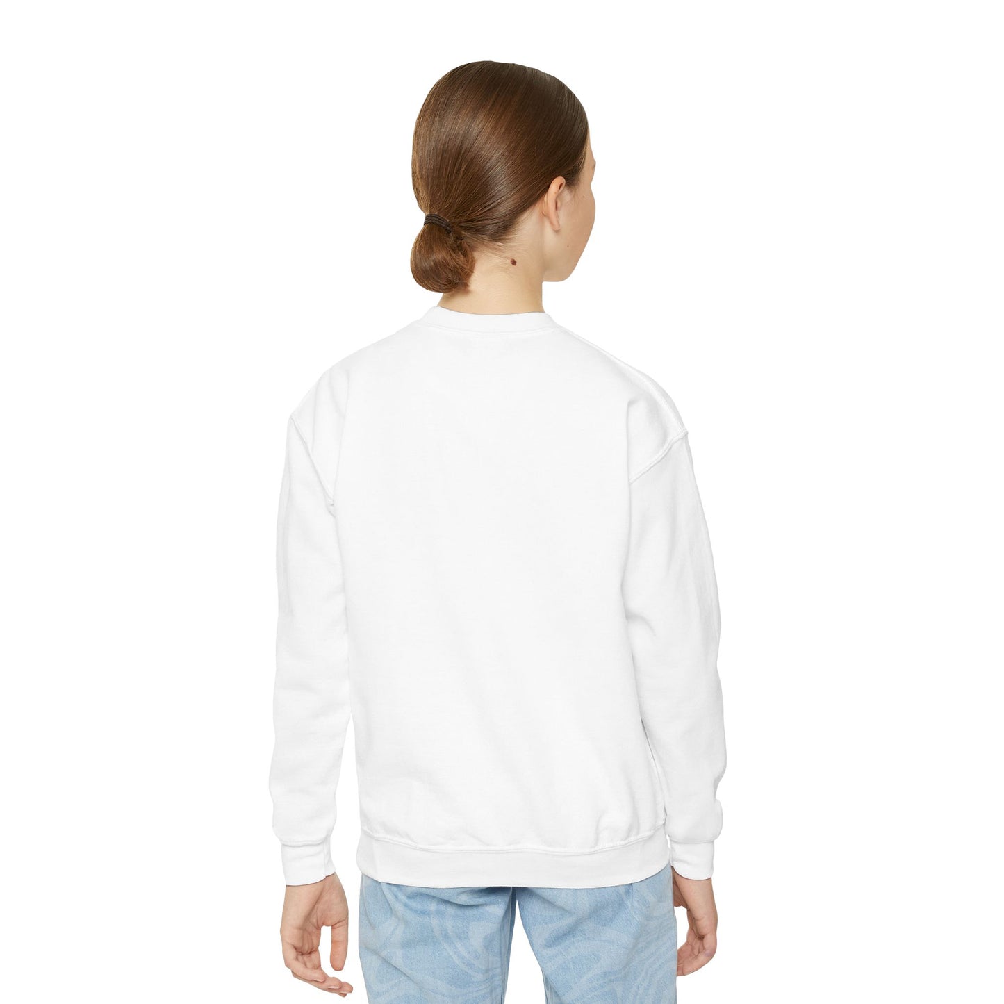 Youth Crewneck Sweatshirt "I  My Mom" - Kids Mother's Day Gift