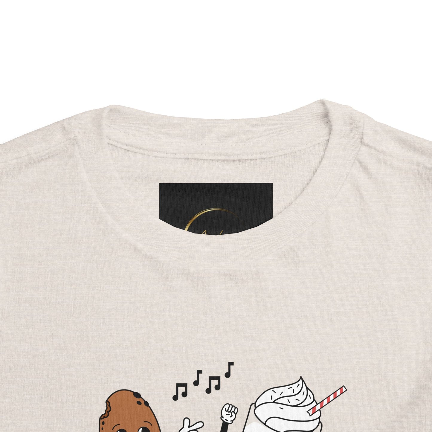 Toddler Tee - 'Best Friends' Coffee & Donut Cartoon Graphic