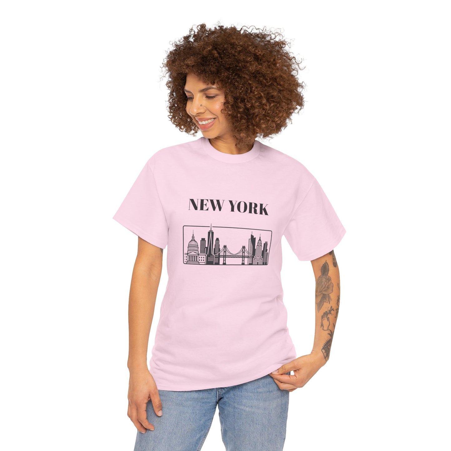 New York Skyline Tee | Brooklyn Bridge Photo T-Shirt