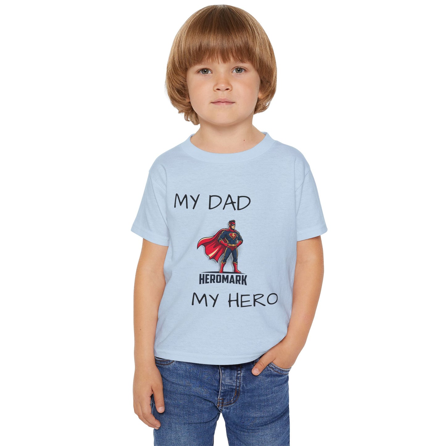Toddler T-Shirt - "My Dad My Hero" Superhero Father’s Day Tee