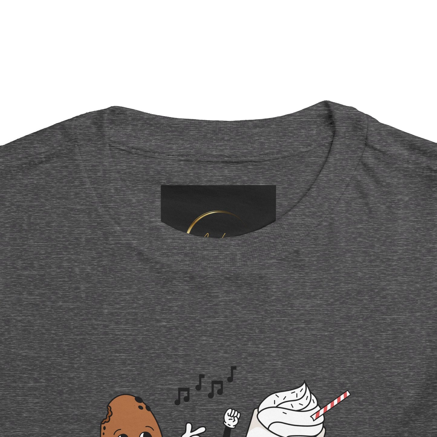 Toddler Tee - 'Best Friends' Coffee & Donut Cartoon Graphic