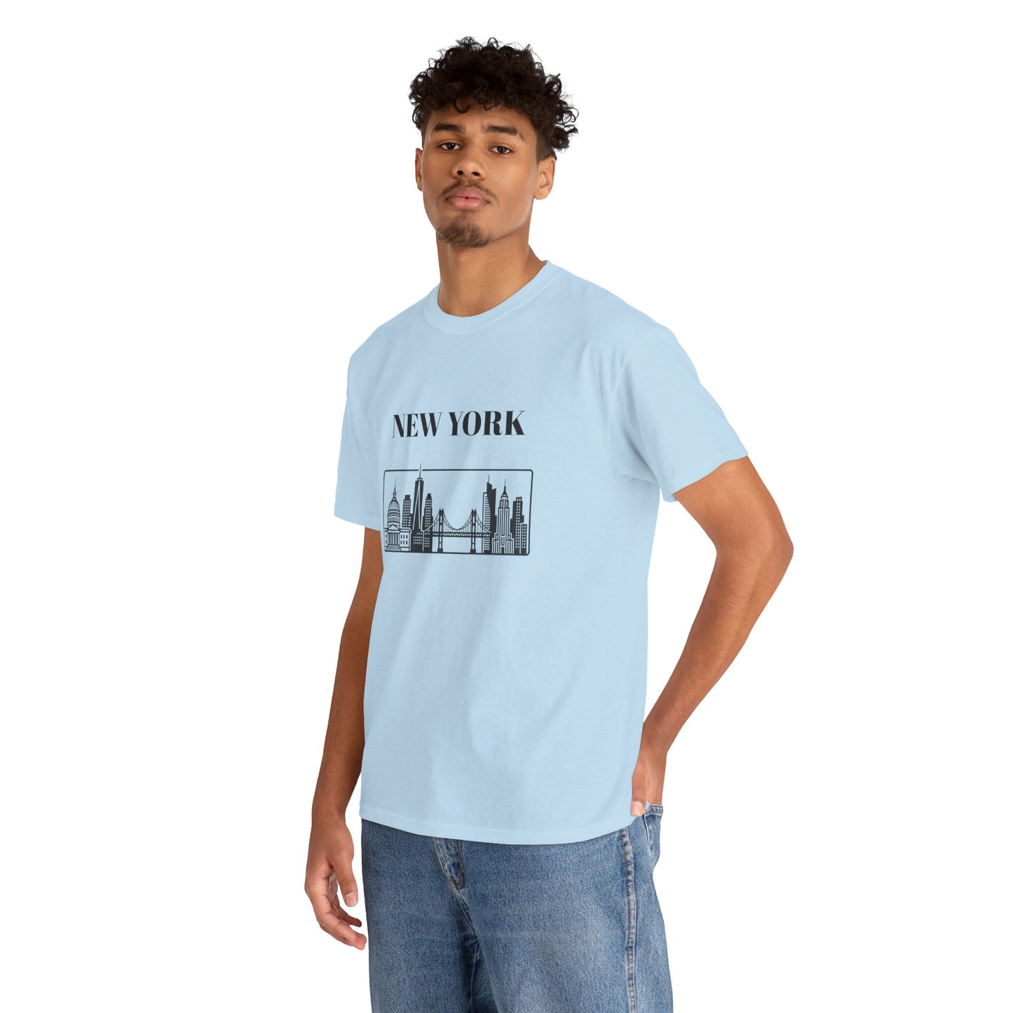 New York Skyline Tee | Brooklyn Bridge Photo T-Shirt