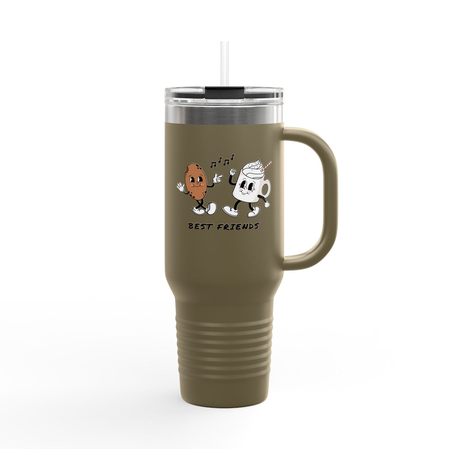Coffee Bean and Cup Best Friends Travel Mug | 40oz Insulated