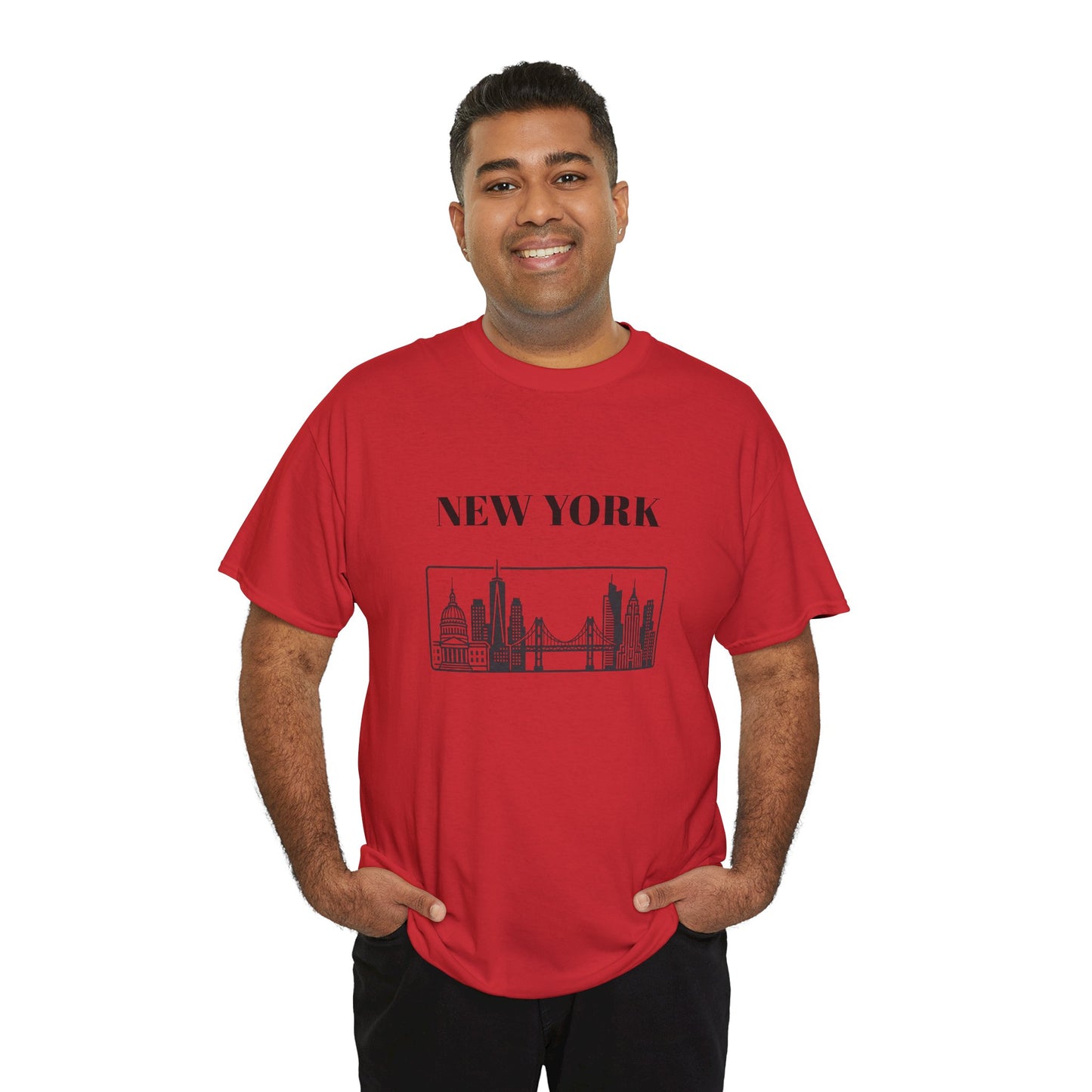 New York Skyline Tee | Brooklyn Bridge Photo T-Shirt