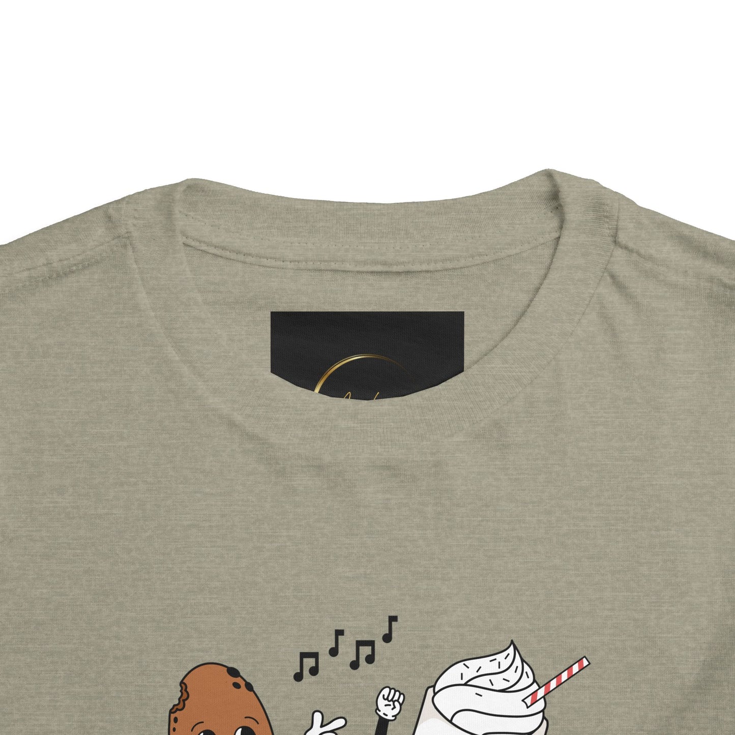 Toddler Tee - 'Best Friends' Coffee & Donut Cartoon Graphic