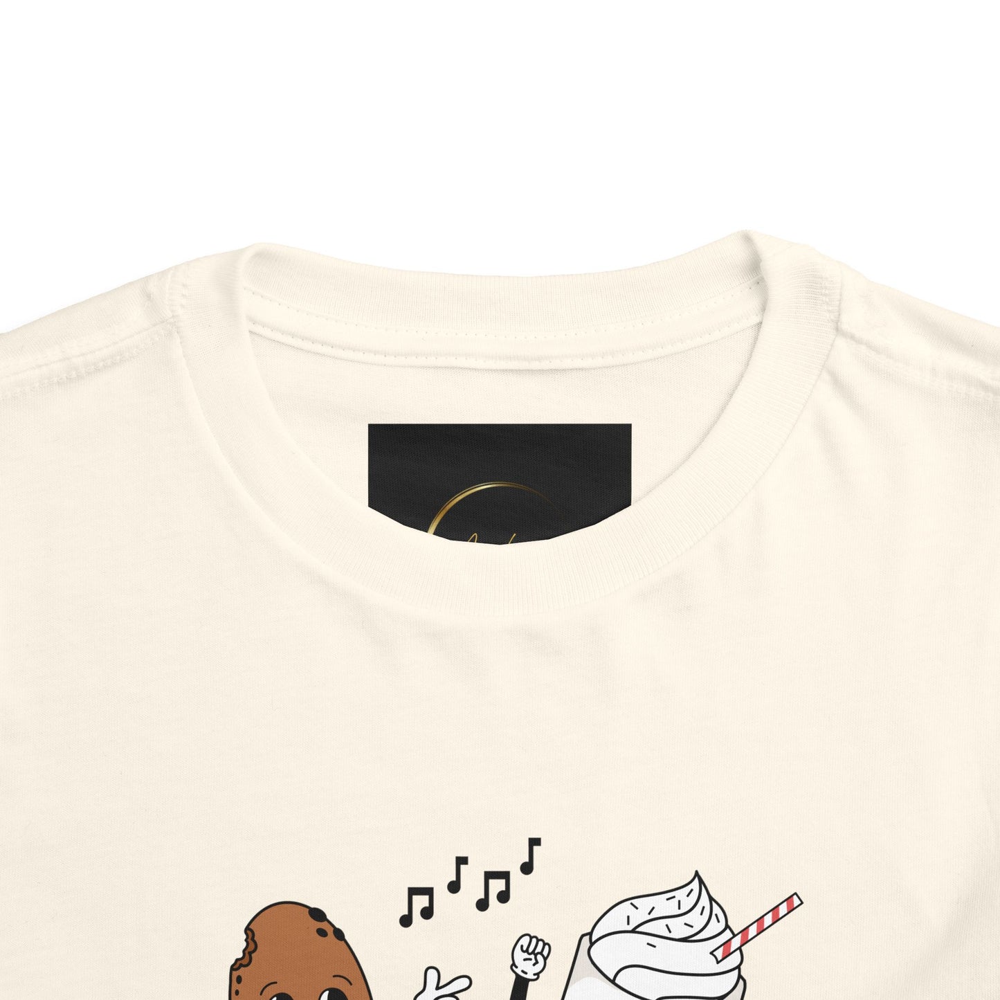Toddler Tee - 'Best Friends' Coffee & Donut Cartoon Graphic
