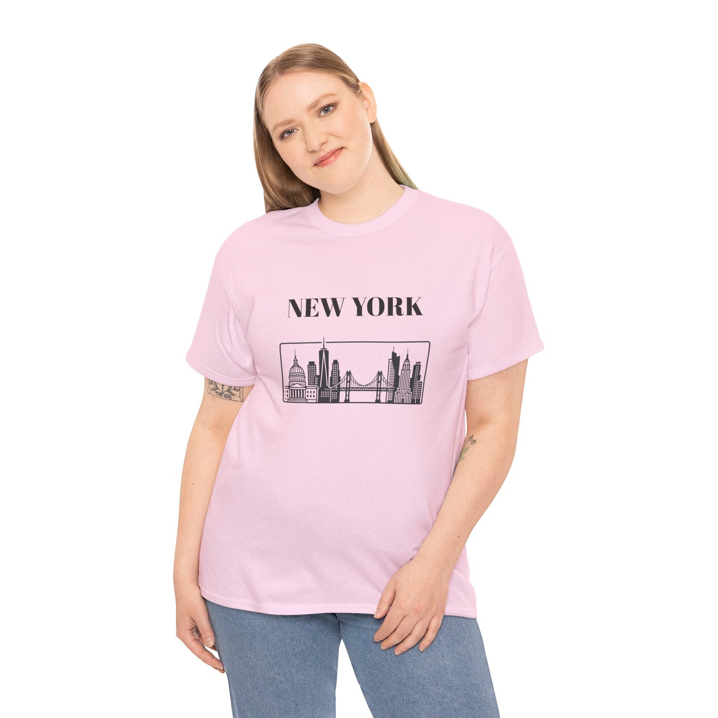 New York Skyline Tee | Brooklyn Bridge Photo T-Shirt