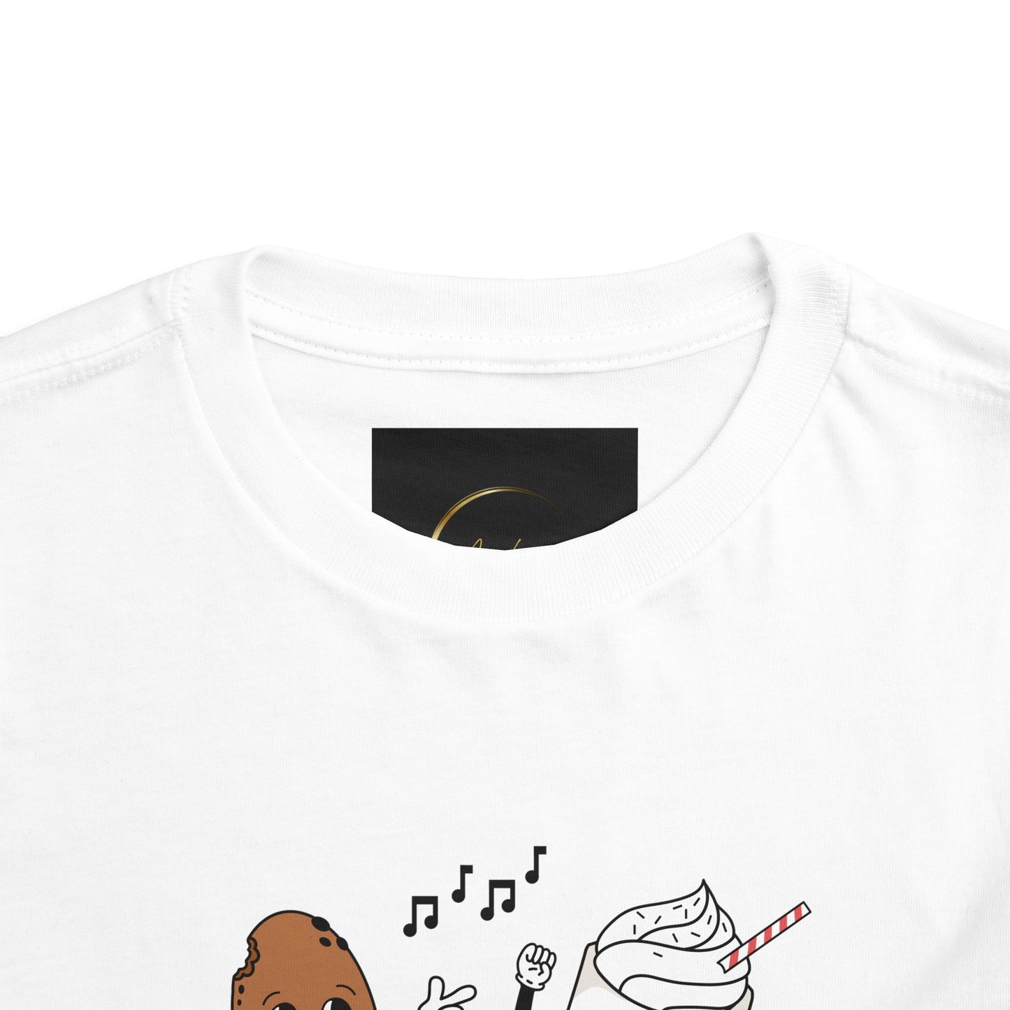 Toddler Tee - 'Best Friends' Coffee & Donut Cartoon Graphic
