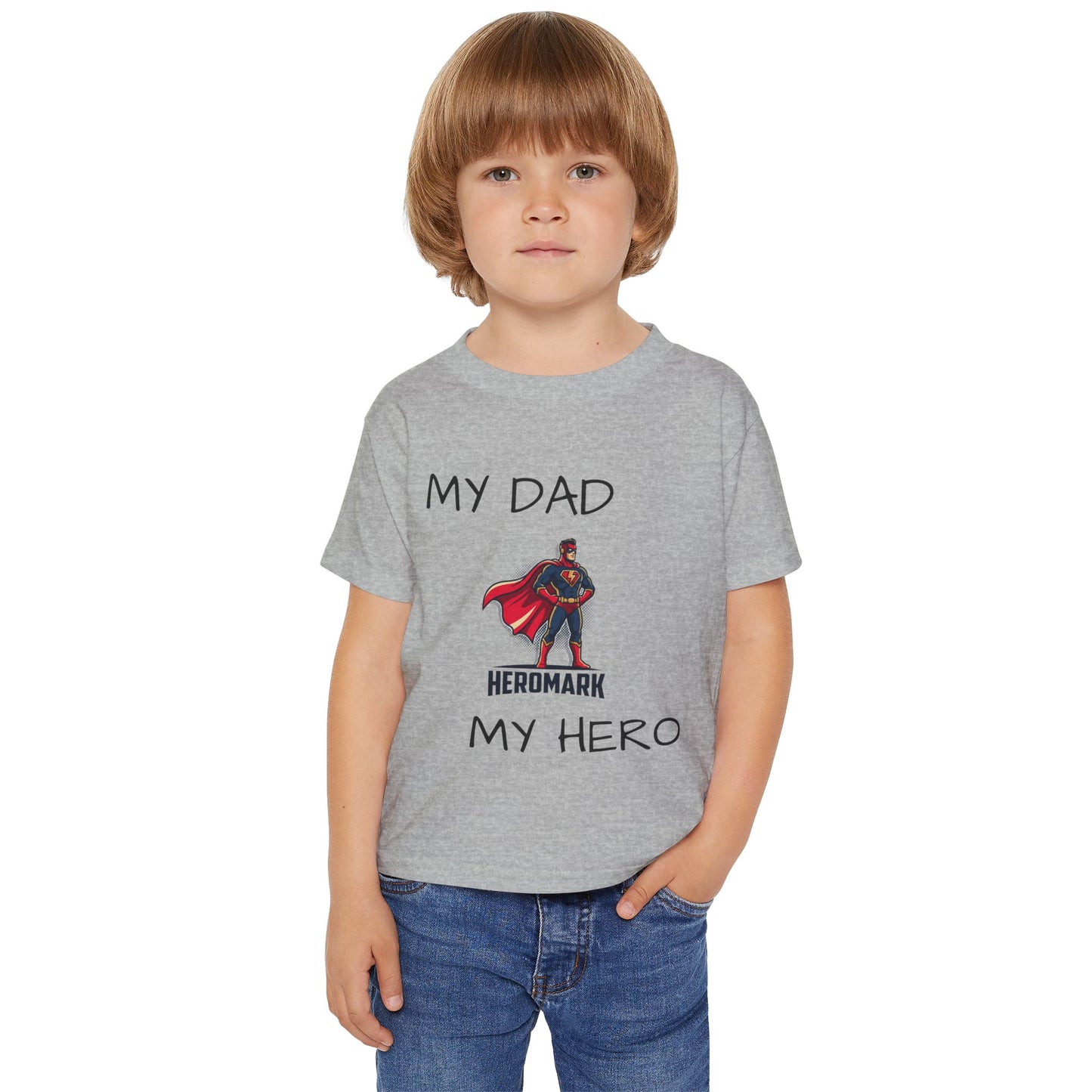 Toddler T-Shirt - "My Dad My Hero" Superhero Father’s Day Tee