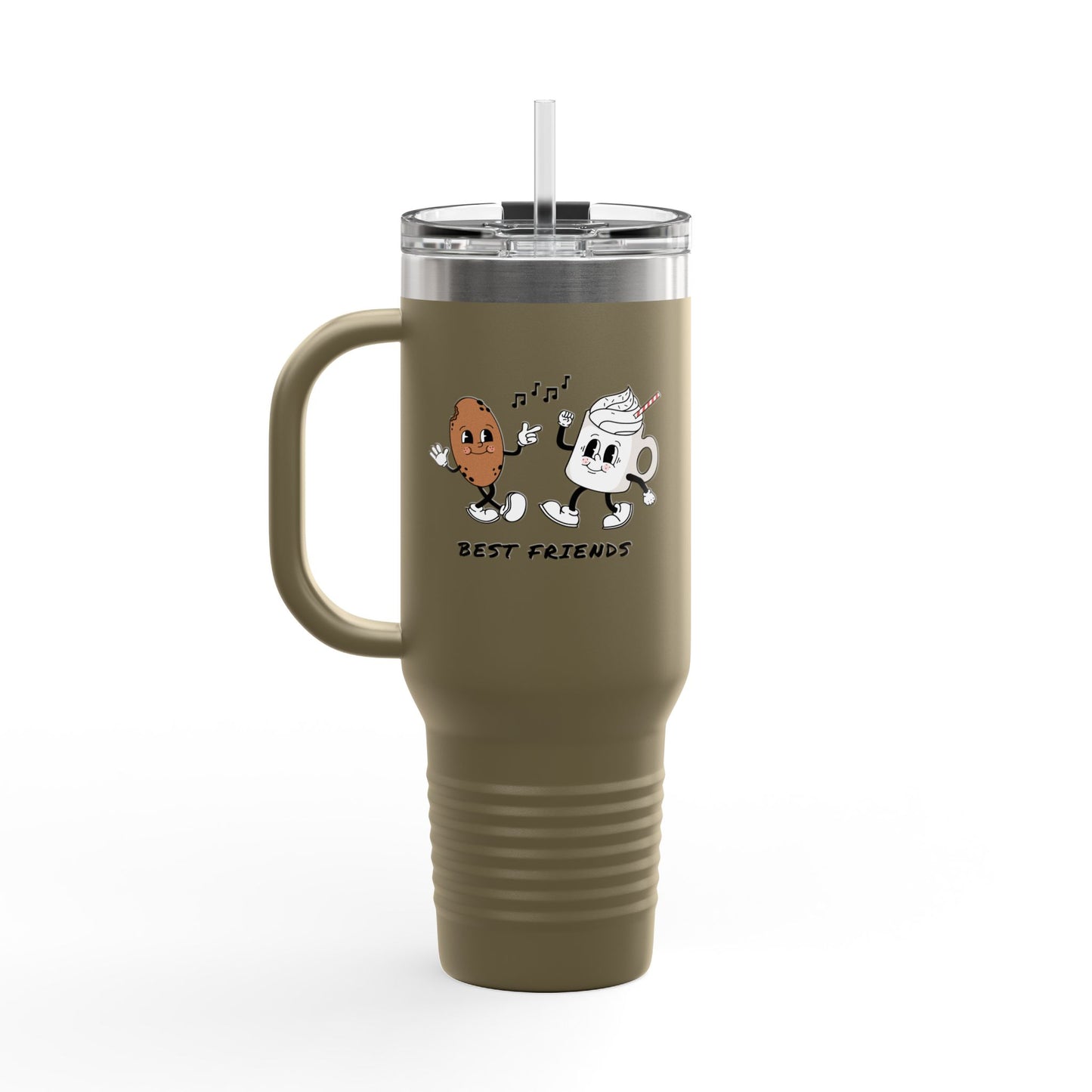 Coffee Bean and Cup Best Friends Travel Mug | 40oz Insulated