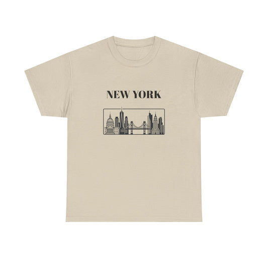 New York Skyline Tee | Brooklyn Bridge Photo T-Shirt