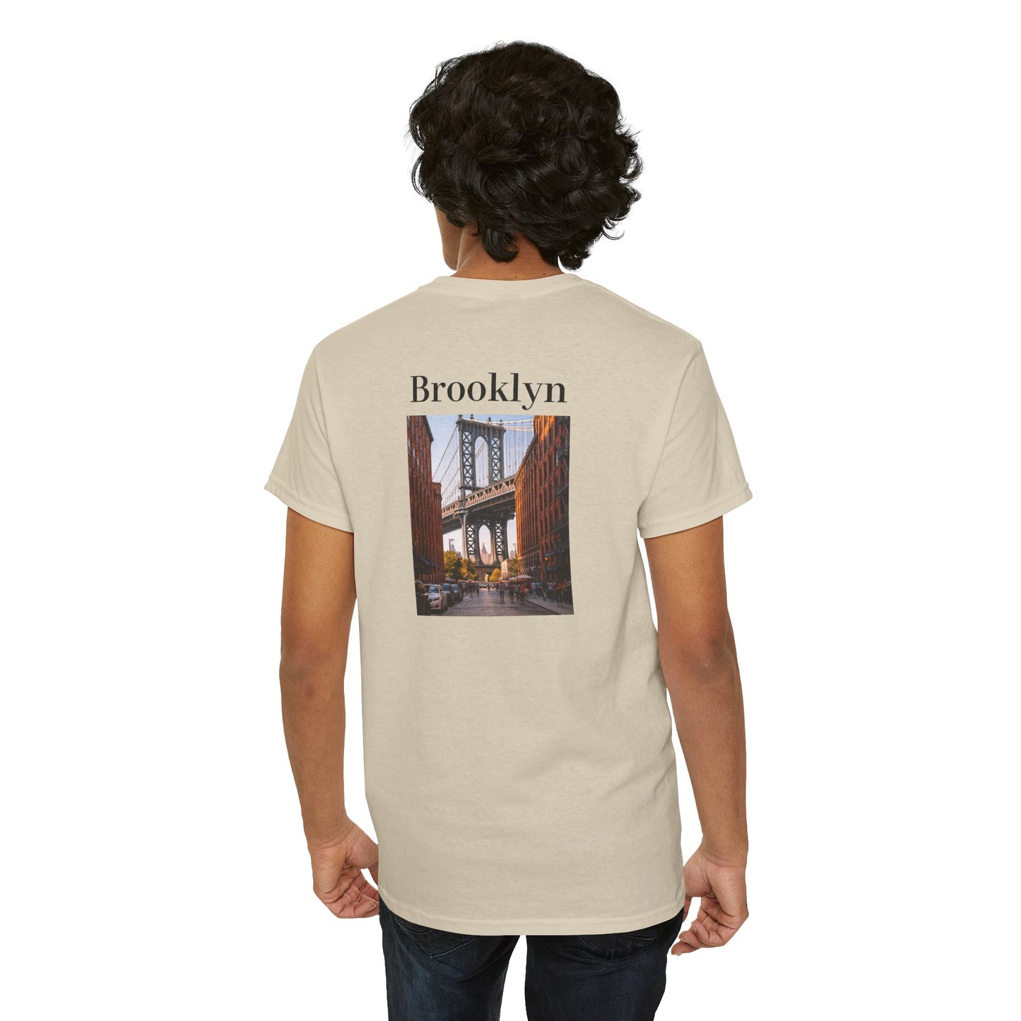 New York Skyline Tee | Brooklyn Bridge Photo T-Shirt