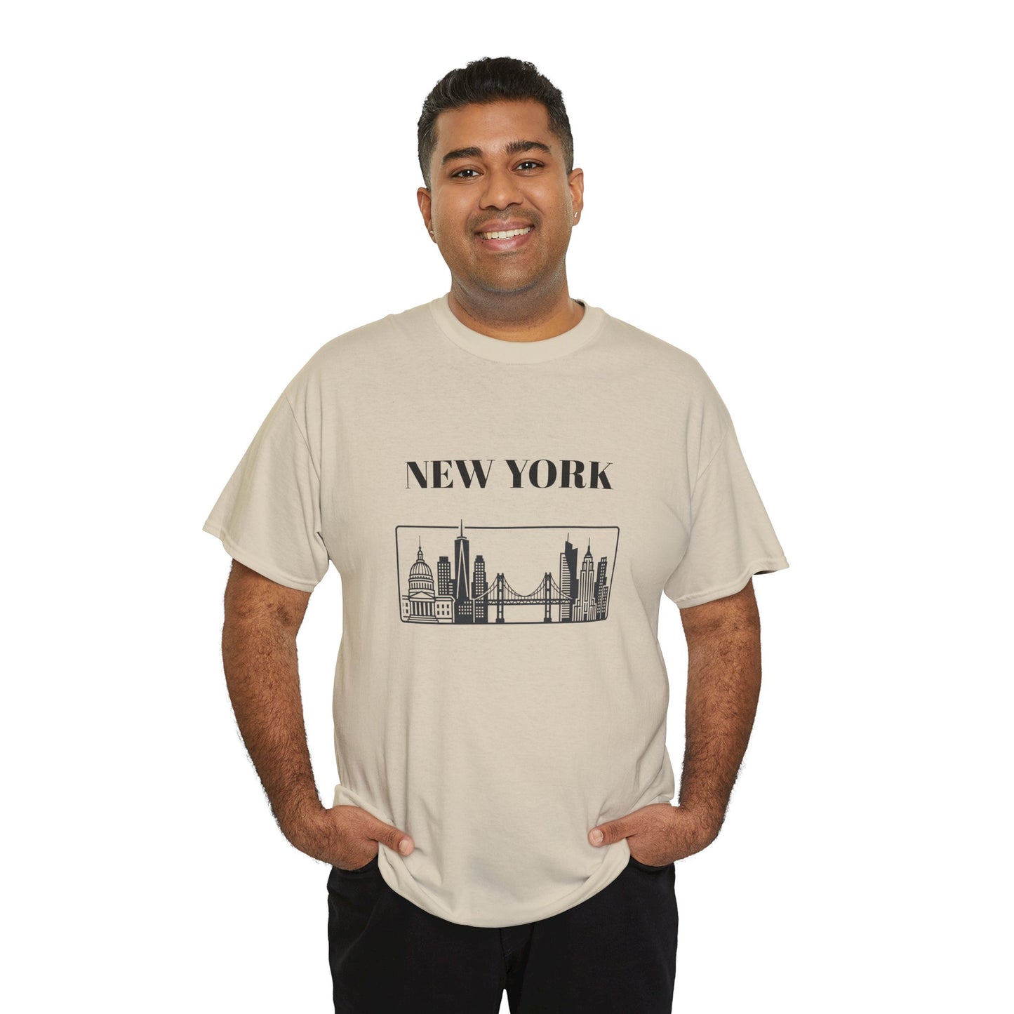 New York Skyline Tee | Brooklyn Bridge Photo T-Shirt