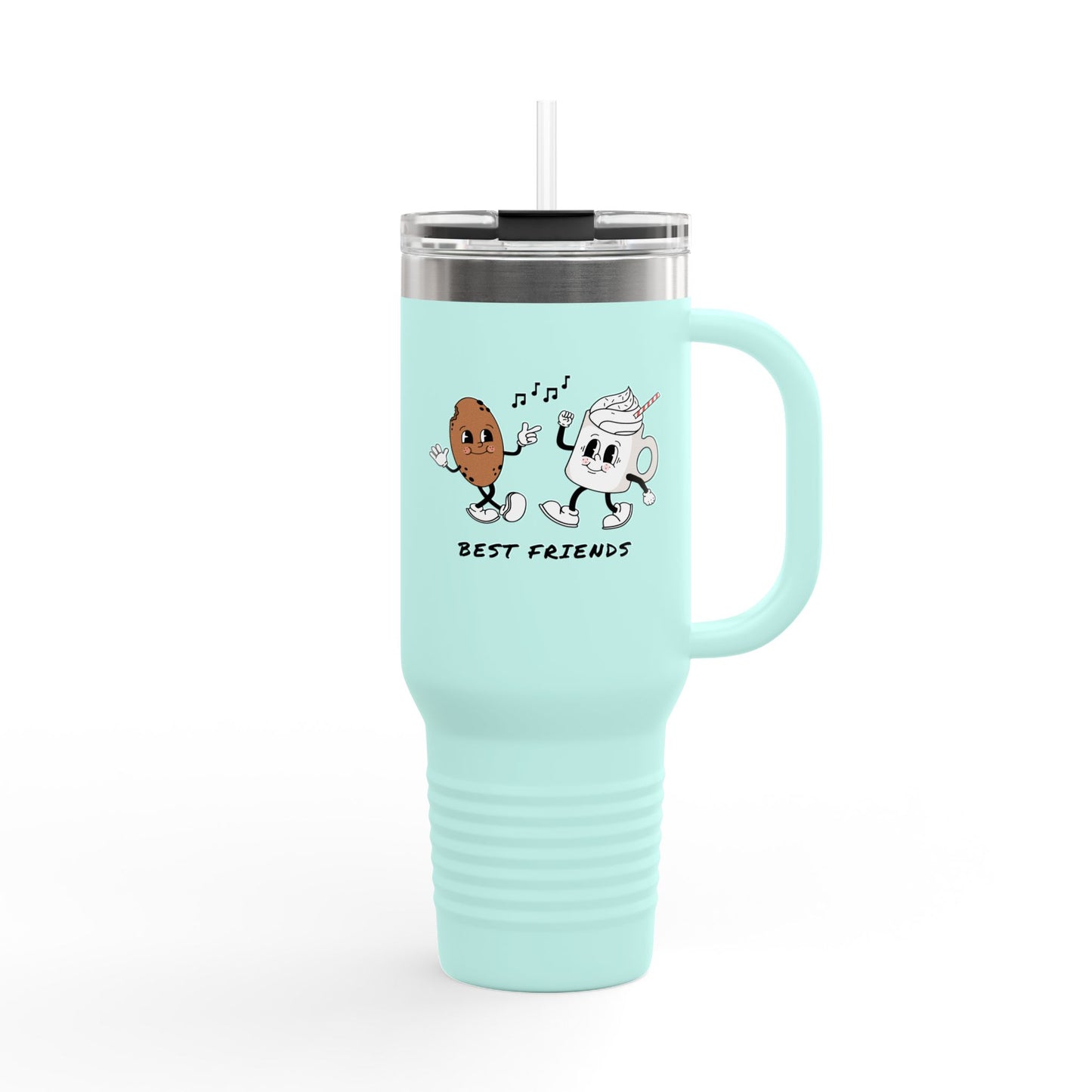 Coffee Bean and Cup Best Friends Travel Mug | 40oz Insulated