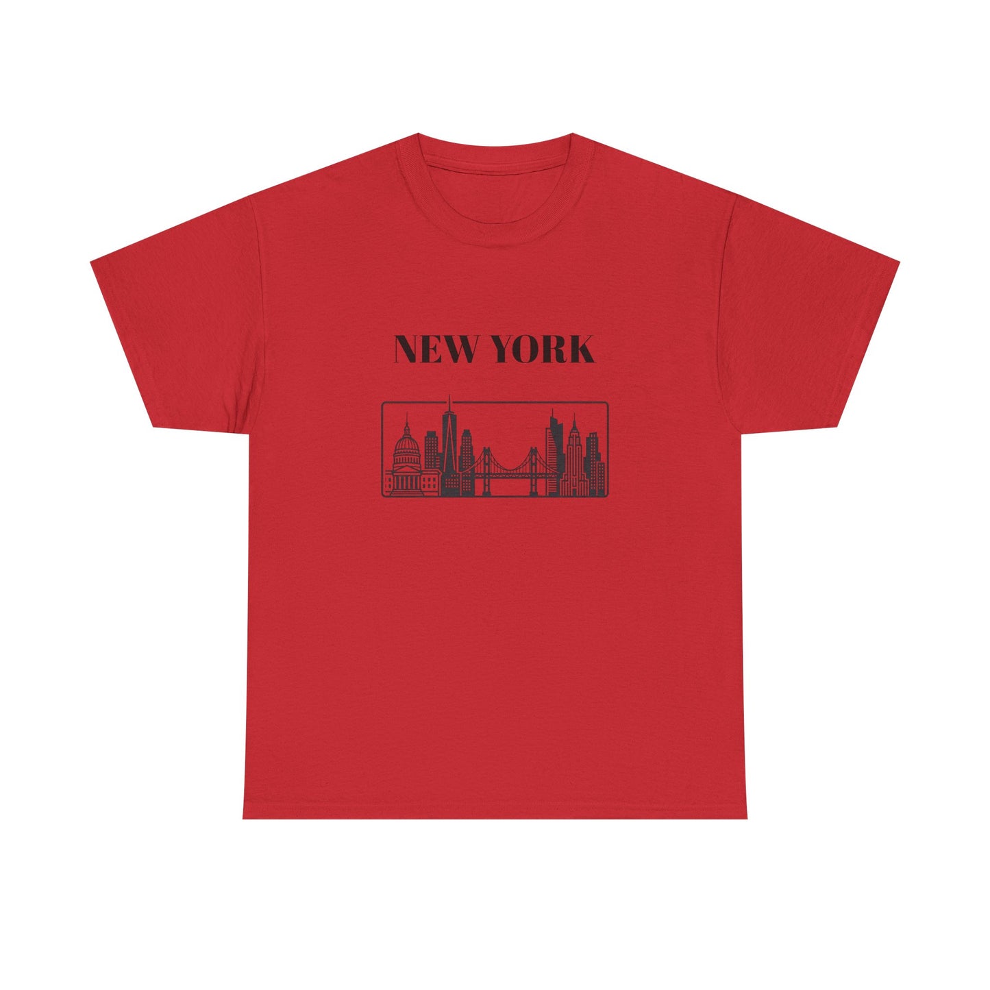 New York Skyline Tee | Brooklyn Bridge Photo T-Shirt