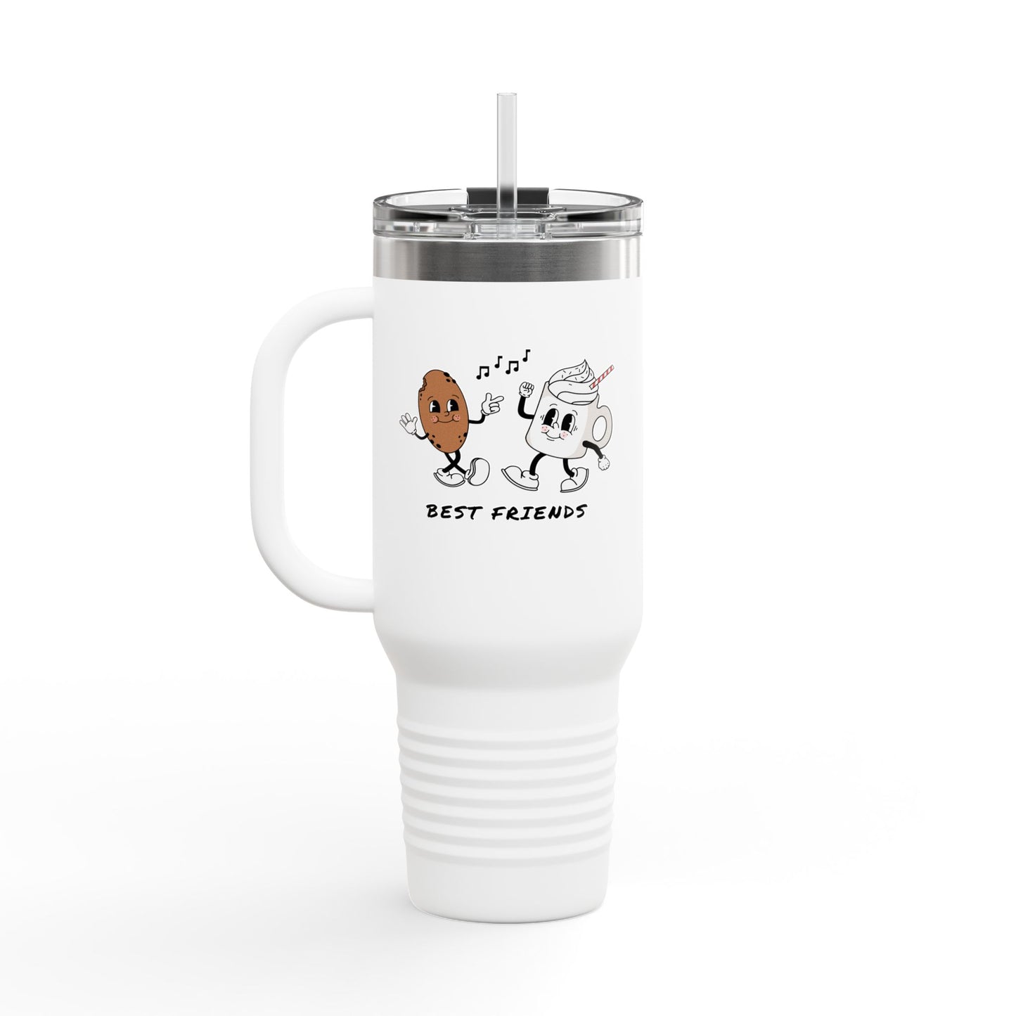 Coffee Bean and Cup Best Friends Travel Mug | 40oz Insulated