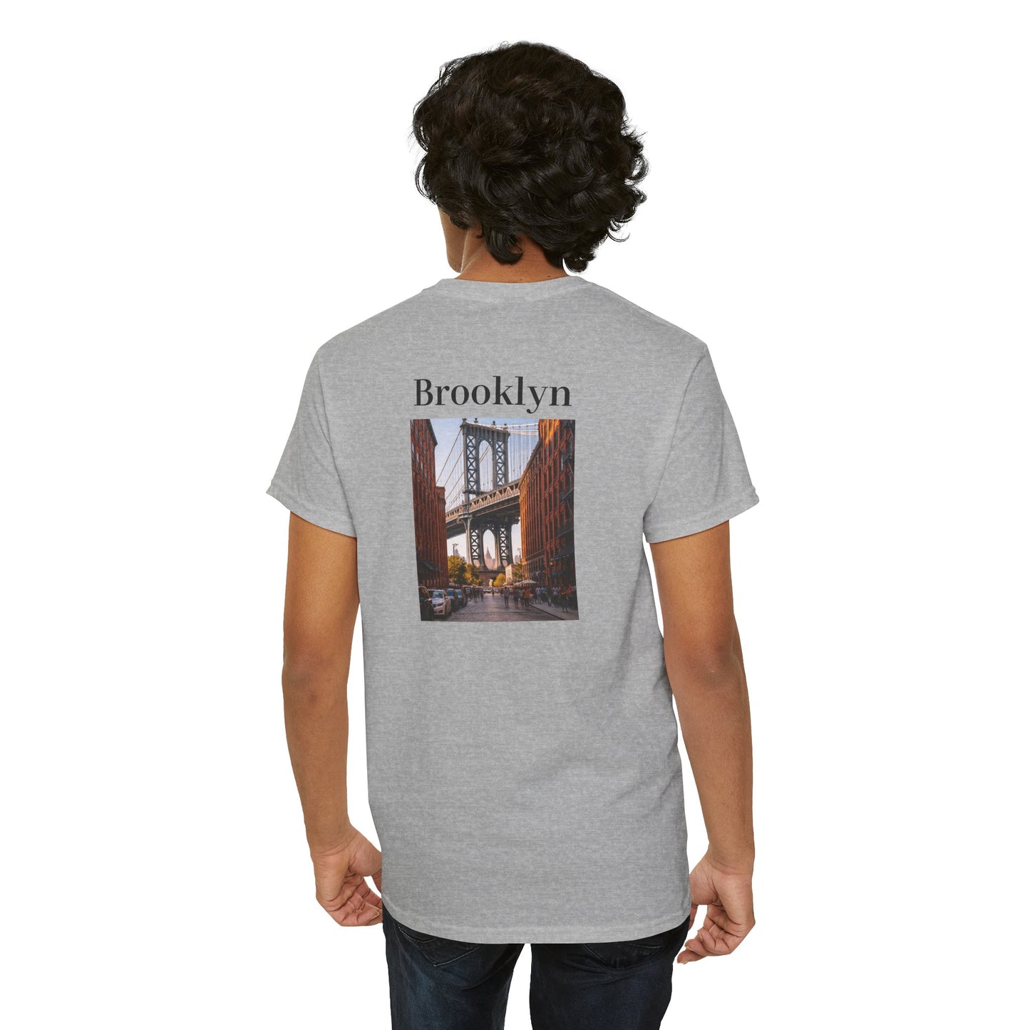 New York Skyline Tee | Brooklyn Bridge Photo T-Shirt
