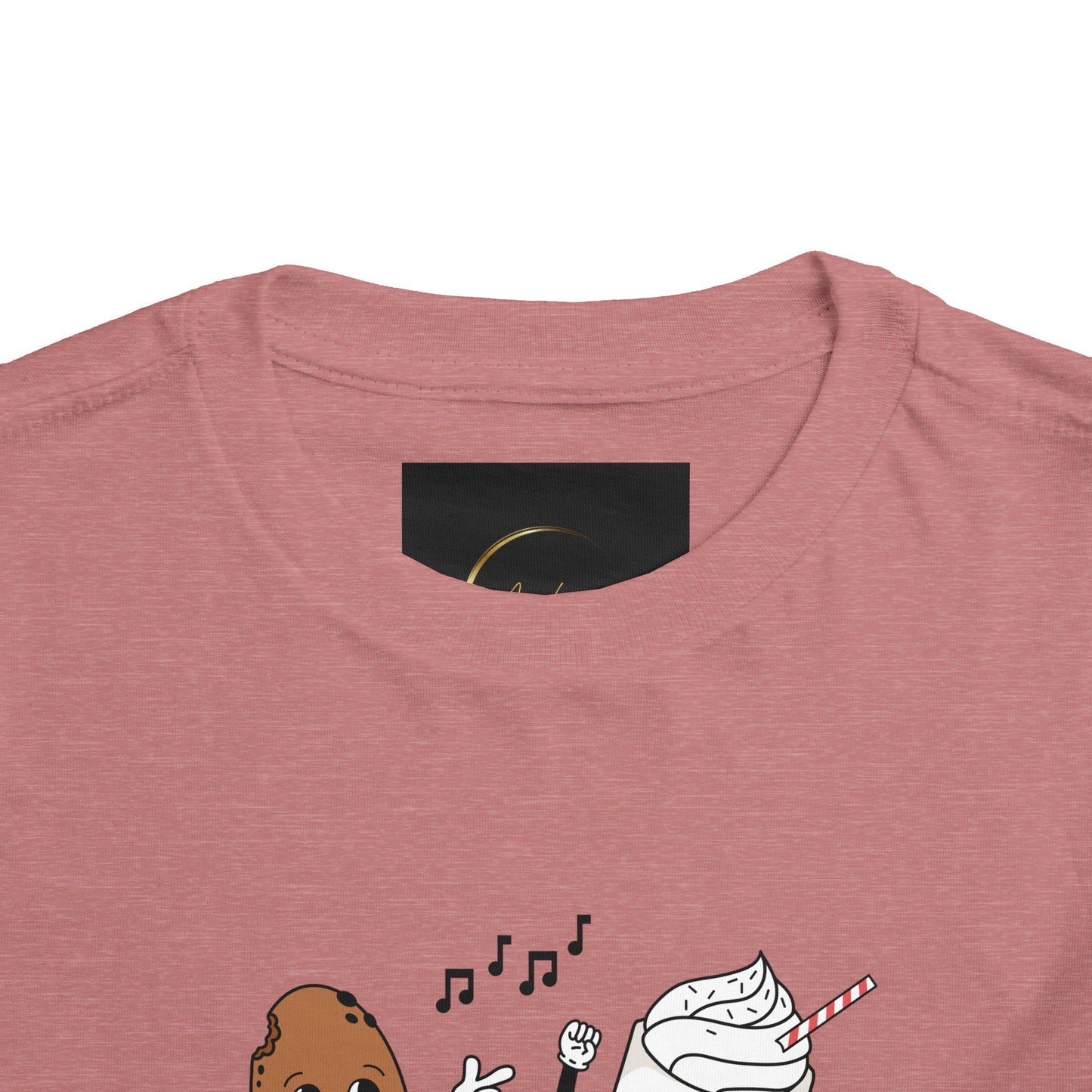 Toddler Tee - 'Best Friends' Coffee & Donut Cartoon Graphic