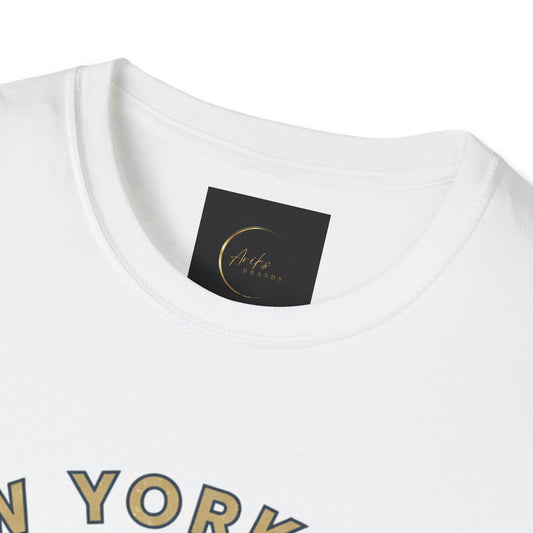 New York City Skyline T-Shirt — Statue of Liberty & Landmarks Retro Graphic Tee
