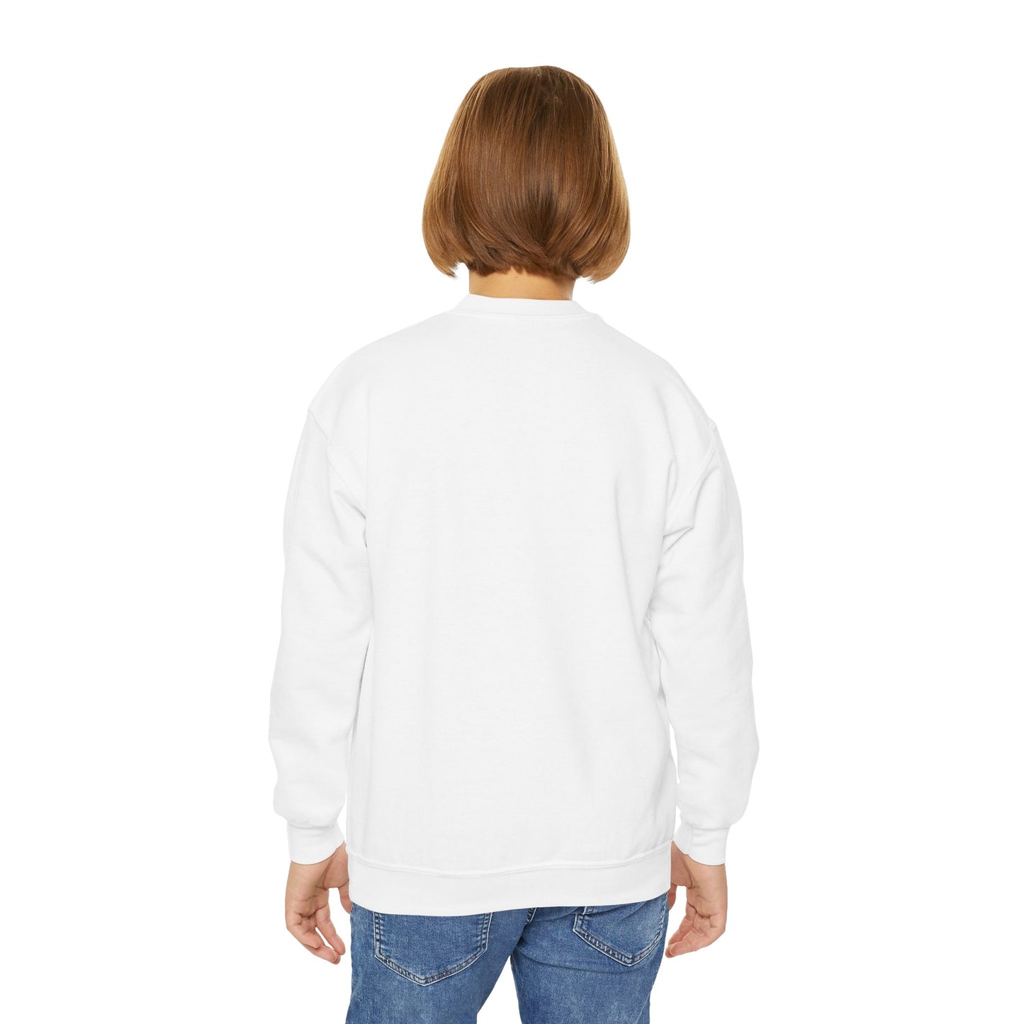 Youth Crewneck Sweatshirt "I  My Mom" - Kids Mother's Day Gift