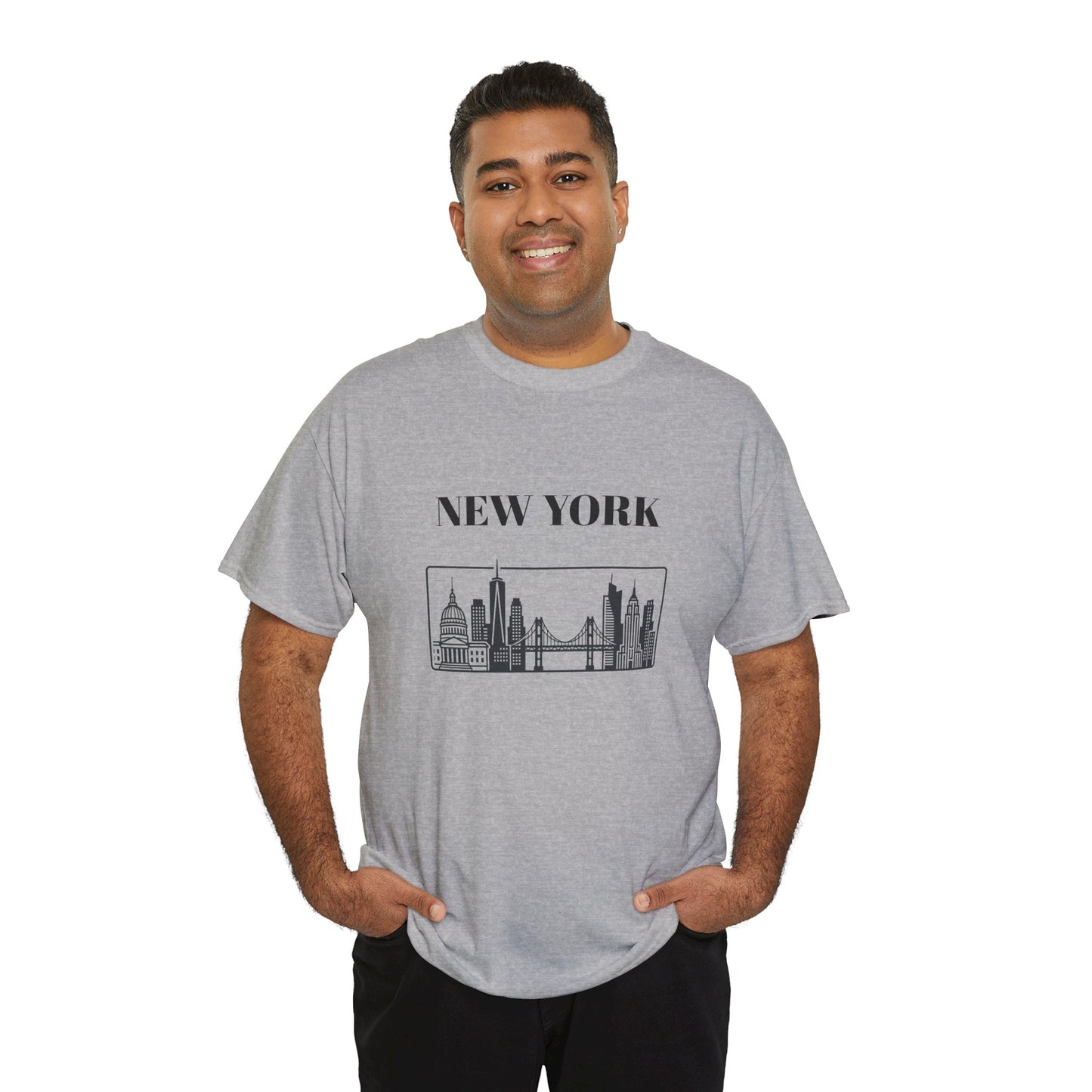 New York Skyline Tee | Brooklyn Bridge Photo T-Shirt